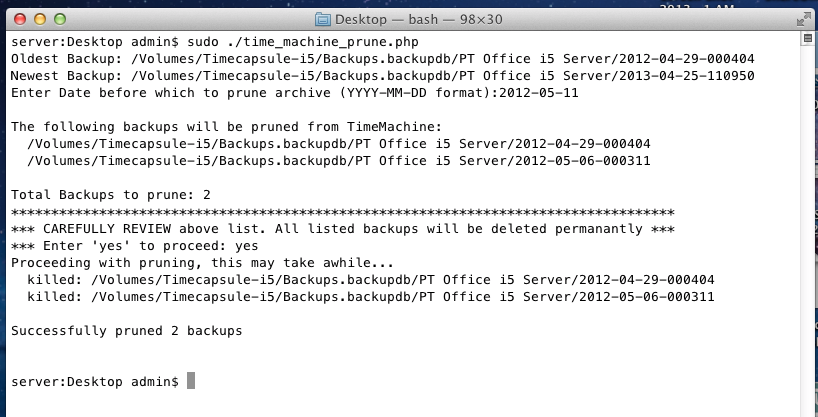 Two Backups Killed.